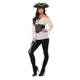 ladies pirate costume renaissance style top costume outfit