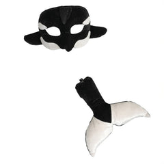 Deluxe Orca Animal Set with children’s whale mask and tail by Little Safari
