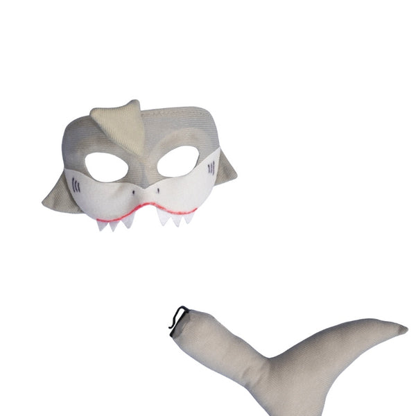 Deluxe Shark Animal Set with toothy mask and tail fin by Little Safari