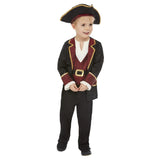 Deluxe Swashbuckler Pirate Childs Costume, in black and red.