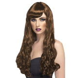 Desire Wig, Brown Long Curly.
