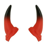 Red devil horns on elastic 6cm costume accessory