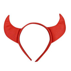 Devil horns red foam on headband.