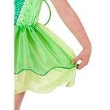 tinker bell classic child costume with two tone green skirt and wings.