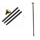 DIY diamond cane fully assembled with gold top