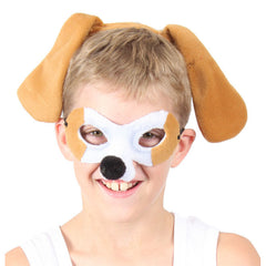 Kids Dog Headband and Mask Set for Book Week, school dress-up, animal costumes and costume parties.