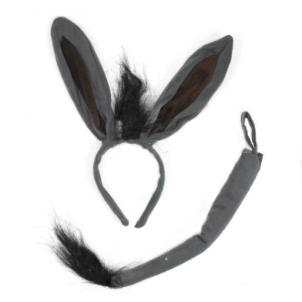 donkey ears and tail set costume accessory