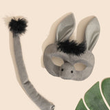 donkey costume set full mask and tail