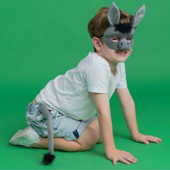 donkey mask and tail set costume accessory