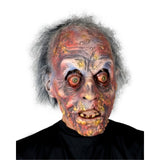 Dorian latex zombie mask, full over head mask with hair, pox face, missing teeth and eyeballs.