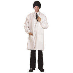 Adult white lab coat costume with pockets and buttons – Dr Toms