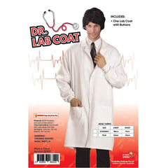Adult white lab coat costume with pockets and buttons – Dr Toms
