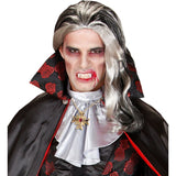 Vampire accessory set with gothic necklace and matching rings for Halloween dress-up
