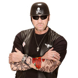 fake tattoo sleeves Easy Rider design biker costume accessory
