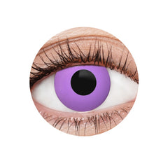 EyeFX Purple Manson Contact Lenses – purple costume contacts with black outer ring for cosplay and Halloween