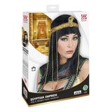 Box for ancient egyptian costume wig and headpiece set