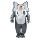 Adults Fullbody Inflatable Elephant Costume is unisex.