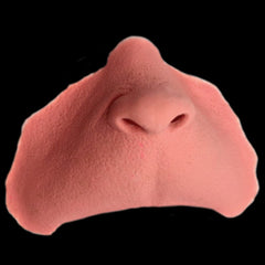 Elf Nose-Black label latex, button nose, wide base, use acrylbond adhesive and remover to attach.