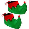 Elf Shoe Covers – Green with Bells (Adult)