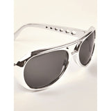 Silver Elvis glasses with arm detail