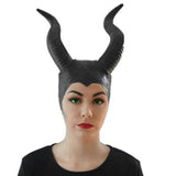 Evil Fairy Queen Latex Horns Large and black, hold shape well.
