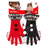 Packaging for evil clown style mini hat ruff and gloves set