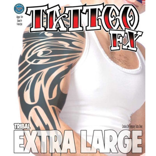 Extra Large Tribal Tattoo - Tinsley FX Temporary Tattoo, tribal design.