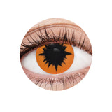 EyeFX Demon Contact Lenses – orange and black Halloween eyes – 12 Month Use