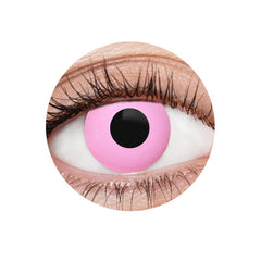 EyeFX Pink Manga Contact Lenses – vibrant pink cosplay contacts for anime and Halloween looks