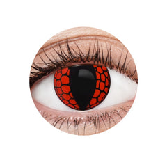 EyeFX Red Dragon Contact Lenses – red black dragon eye – 12 Month Use