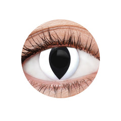 EyeFX White Cat Contact Lenses – vertical slit pupil – 12 Month Use