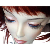 Eyelashes - Black w/Brown Glitter Trim along the eye lid.