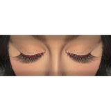 Eyelashes - Black w/Brown Glitter Trim along the eye lid.