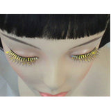 Eyelashes - Black with Gold Tinsel