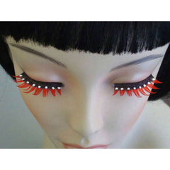 Eyelashes - Black & Red with Crystals.