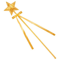 Gold fairy wand star tip costume accessory 39.5cm