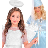 Maiden and angel showing the silver fairy wand