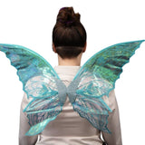 Butterfly-style wings with elastic straps