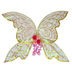 Pink and gold fairy wings adult size
