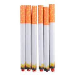 Fake Cigarettes 6 Pack with red foil tips – novelty prop for 1920s gangster and flapper costumes