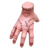 Second image of the fake hand Halloween prop, showcasing the stitching detail and realistic texture from a different angle for added spooky effect.