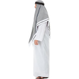 Ankle length fake sheikh deluxe robe with check headdress