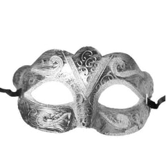 Fancy Glitter Mask in gold embellished with glitter and ties with ribbons.