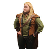 Fantasy Elf Costume – Hire angled side view showing cape detail and fantasy woodland character styling
