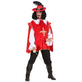 Musketeer with slim fencing foil prop for historical dress-ups