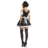Fever Flirty French Maid Costume, corset style bodice and full skirt.