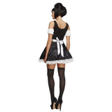 Black and white maid costume for adults