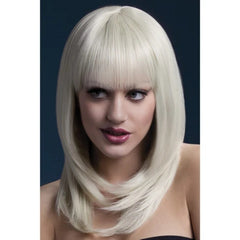 Fever Tanja wig in blonde, 48cm layered shoulder-length style with fringe
