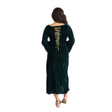 Fiona green medieval princess costume laces at the back