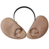 Oversized flesh-tone ears on headband for costume or giant character, back view